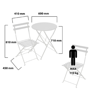 Garten- und Balkonmöbel aus Metall: Bistro-Set